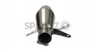 Fit For Royal Enfield New Himalayan 450 AEW SS Matt Finish Exhaust Silencer - SPAREZO